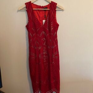Sleeveless midi formal dress size 4